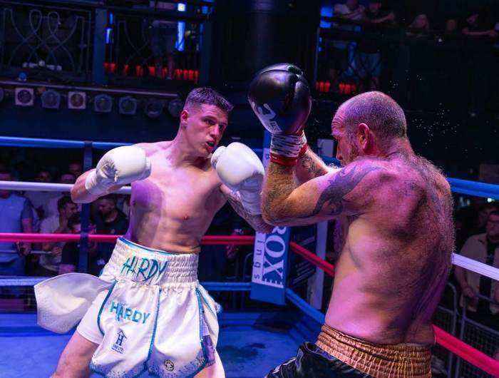 Kade Hardy boxing in the ring