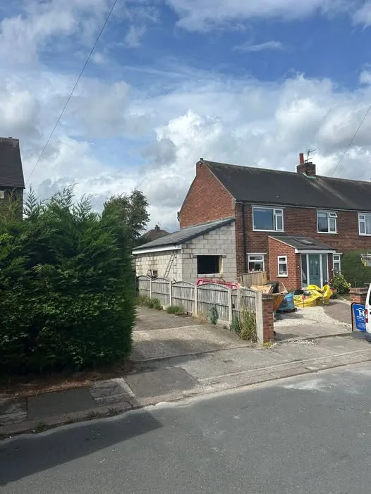 Project Welbeck extension with the roof fitted in Welbeck, Nottinghamshire