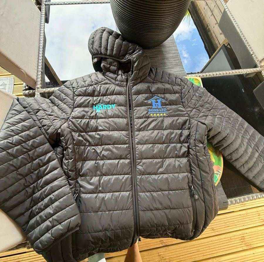 Team Hardy sponsor jacket with Hardy and Sons branding